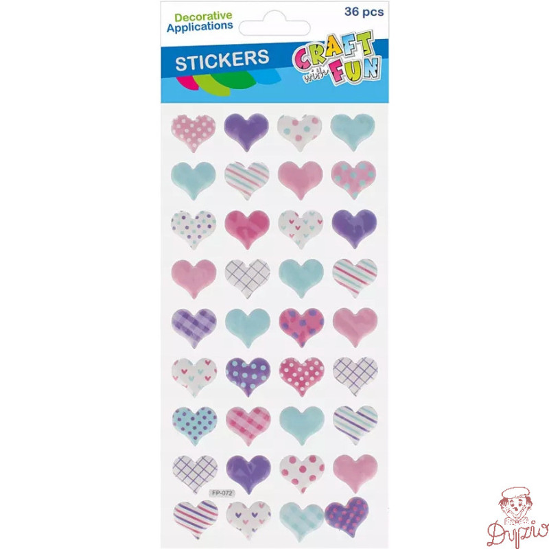 Naklejki Puffy SERCA 36szt 545809 CRAFT WITH FUN