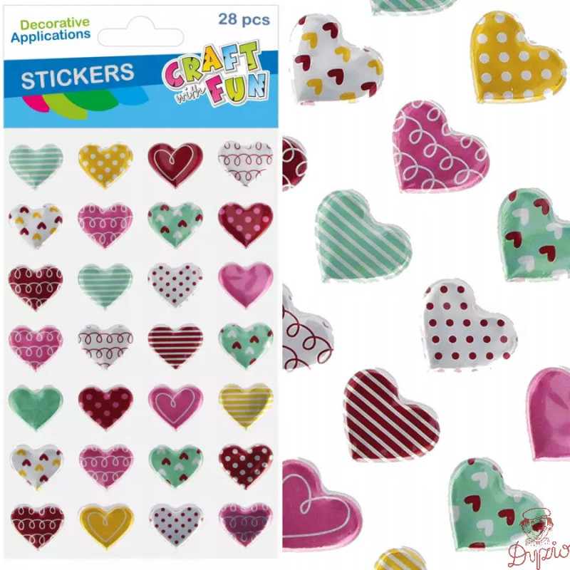 Naklejki SERCA metalik 28szt 545814 CRAFT WITH FUN