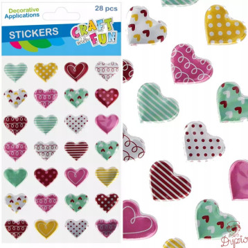 Naklejki SERCA metalik 28szt 545814 CRAFT WITH FUN