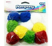 Pompony super puszyste 10 sztuk POM06 BREWIS