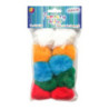 Pompony akrylowe POM-202 mix kolorów (10 szt.) śr. 5 cm ALIGA