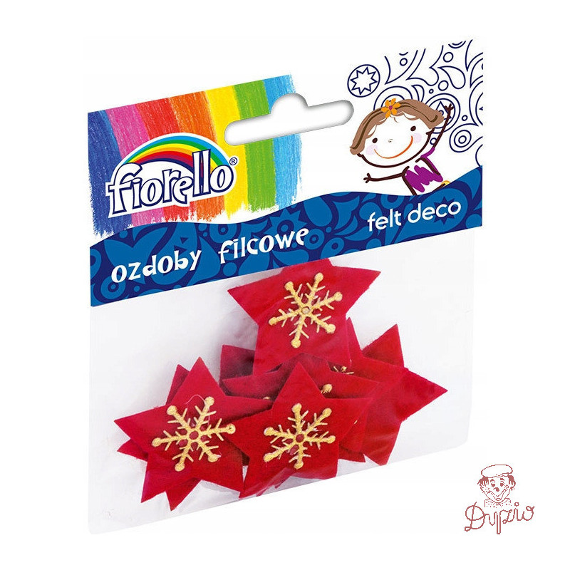Ozdoby filcowe Fiorello GR-CH301 gwiazda 170-2458