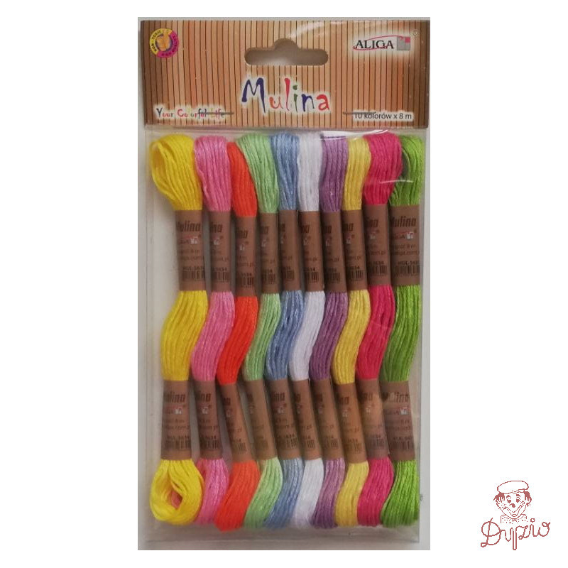 Mulina mix 10 kol. dł.8 m na blistrze MUL-3129 ALIGA