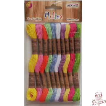 Mulina mix 10 kol. dł.8 m na blistrze MUL-3129 ALIGA