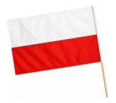 Flaga polski, chorągiewka FL1 68x110cm BREWIS