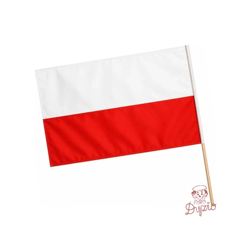 Flaga polski, chorągiewka FL1 68x110cm BREWIS