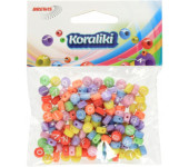 Koraliki akrylowe mix kolor Alfabet 4x7mm (20g ) KL6 BREWIS