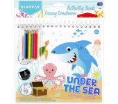 Zestaw kreatywny kolorowanka-wydrapywanka CRAZY CREATURES 497703 STARPAK