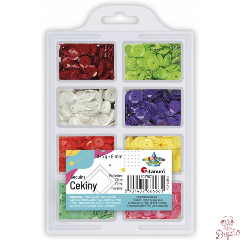 Cekiny pastelowe okr.8x3g 307787