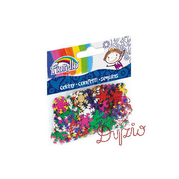 Cekiny konfetti Fiorello GR-K142 śnieżynki 170-2265
