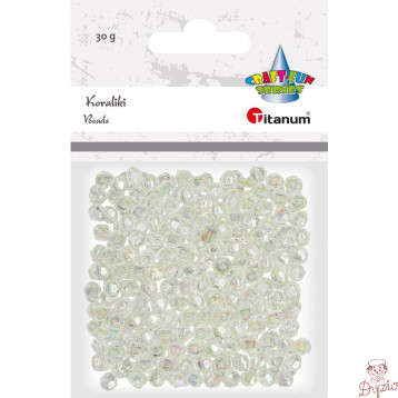 Koraliki białe 6mm 30g. 390752