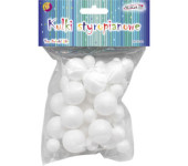 Kulki styropianowe mix rozmiarów 50 szt. KS-3456 ALIGA