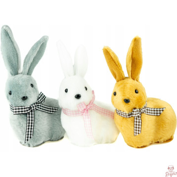 Króliczki Wielkanocne mix kol. wys.13 cm (3 szt.) WKZ-8092 ALIGA