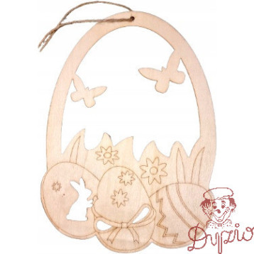 Drewniane jajka na sznurku wys.25 cm CDW-8703 ALIGA