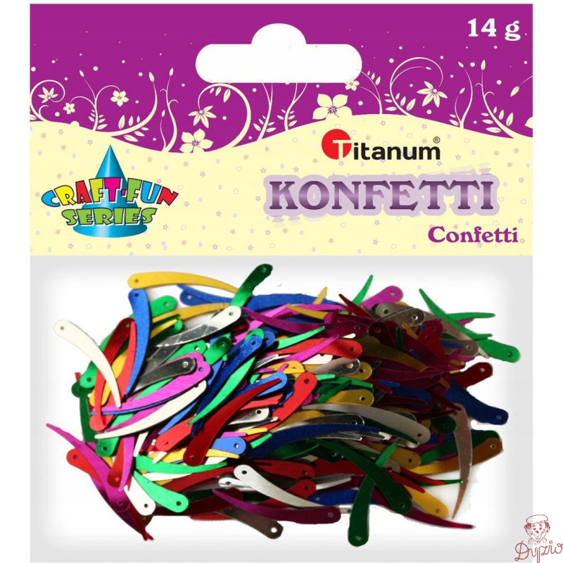 Konfetti kość słoniowa mix kolorów 14g 284857 TITANUM