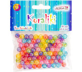 Koraliki plastikowe mix kolorów 8mm (80 szt.) PJ-0576 ALIGA