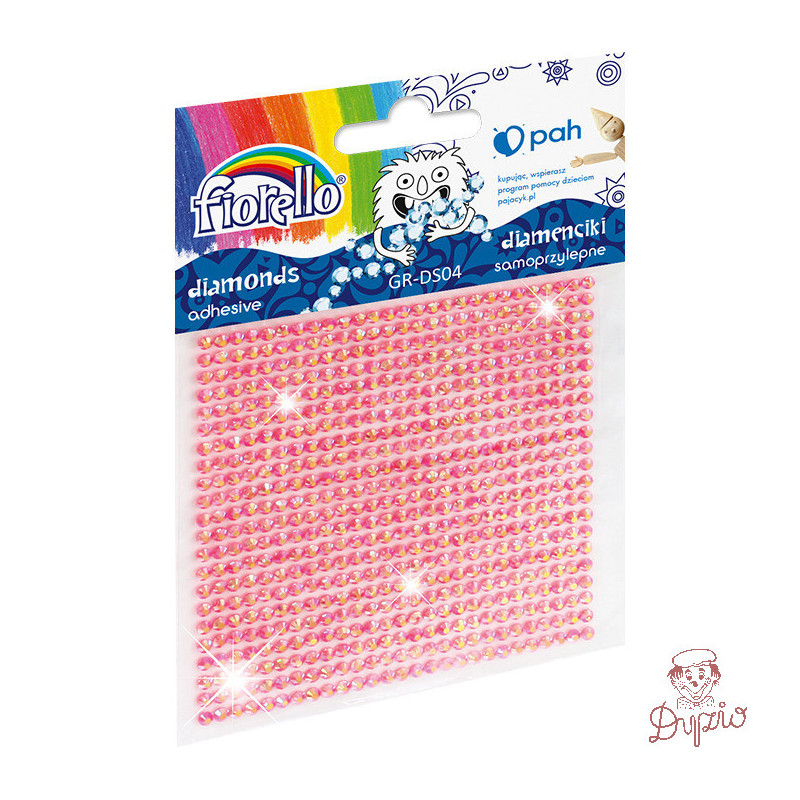 Diamenciki samoprzylepne różowe małe GR-DS040 170-2400 FIORELLO