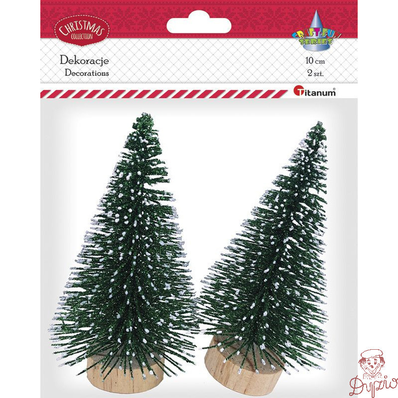 Ozdoba świąteczna choinka 10cm (2 szt.) 463767 TITANUM
