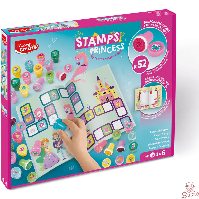 Kolorowe Stempelki Świat Księżniczek Creativ 907072 MAPED