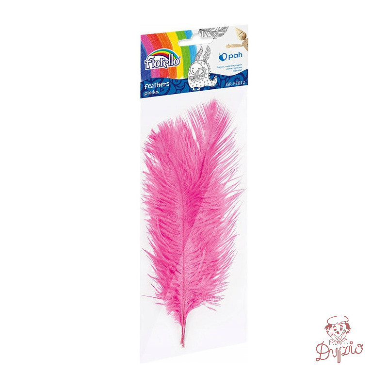 Piórka różowe 16-22cm (3szt.)