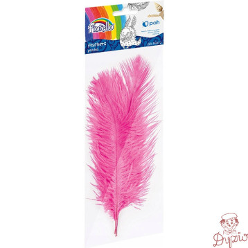 Piórka różowe 16-22cm (3szt.)