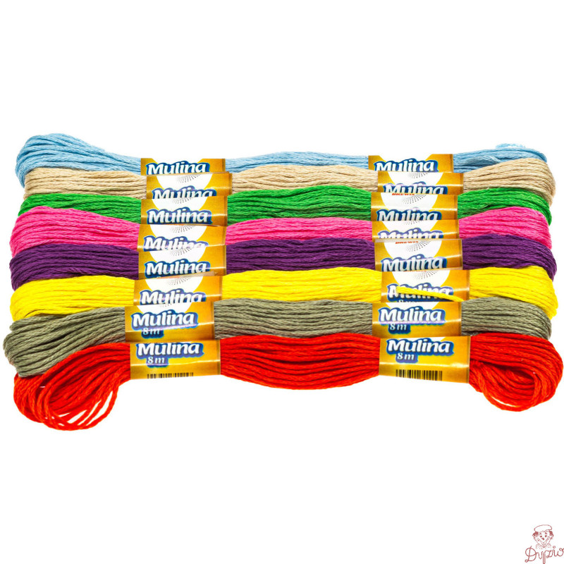 Mulina pastelowa mix 8 kol. 8m MPMIX BREWIS