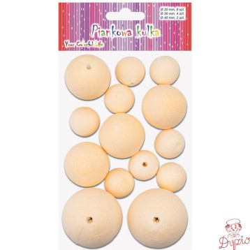 Piankowa kulka MW-1000 mix 20mm-8szt, 30mm-4szt, 40mm -2szt ALIGA