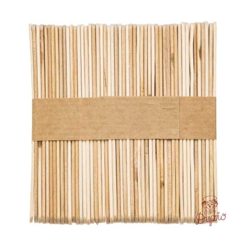 Patyczki kreatywne drewniane 140mm jumbo naturalne (50szt.) PND140 BREWIS