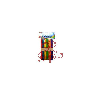Patyczki kreatywne drewniane 140mm jumbo mix kolor (50szt.) PKD140 BREWIS