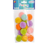 Pompony mix kol. 3cm (18 szt.) PM-0028 ALIGA