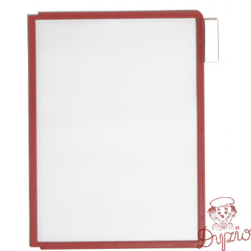 Panel informacyjny A4 (5 sztuk) czerwony (ramka) 560603 SHERPA DURABLE
