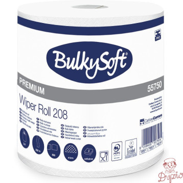Czyściwo papierowe BulkySoft Classic 2 warstwy 208m celuloza biała 55750