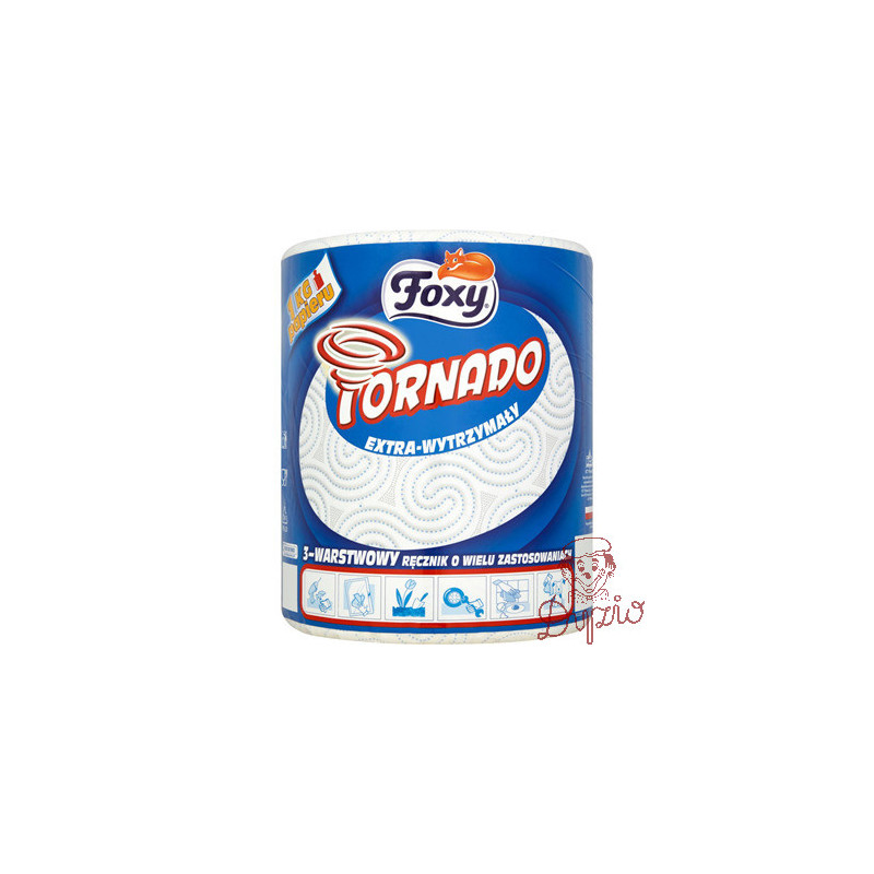 Ręcznik papierowy w rolce Jumbo FOXY TORNADO 3 warstwy
