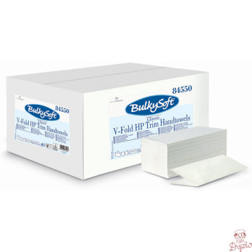 Ręcznik ZZ V-FOLD biały 21x21,5cm 2w celuloza (15x210)3150szt 84550 BULKYSOFT Comfort