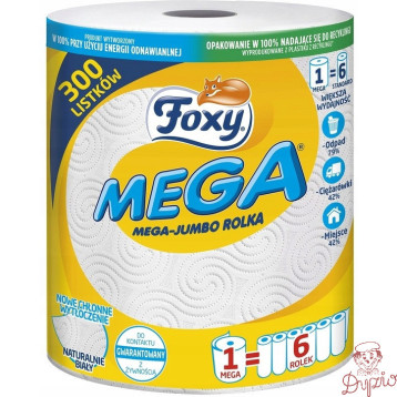 Ręcznik kuchenny FOXY MEGA JUMBO 300 listków 2 warstwy