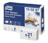 Ręcznik ZZ TORK 21,2x34cm (21x100) H2 biały 2w celuloza PREMIUM Extra SOFT 100297