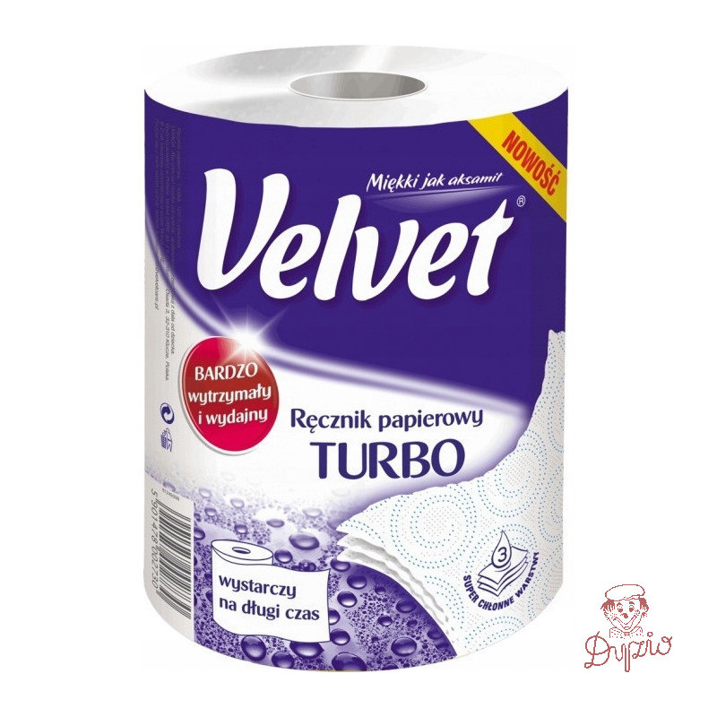 Ręcznik papierowy VELVET TURBO 3 warstwy 300 listków