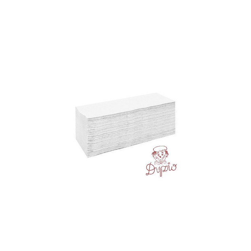 Ręcznik biały ZZ V-FOLD ECONOMIC CLIVER 21x24cm 4000 składek makulatura 2271