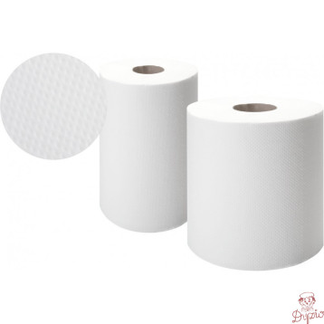 Ręcznik biały w roli 60m (12 sztuk) 2 warstwy celuloza ELLIS Comfort 9.401.084 3070