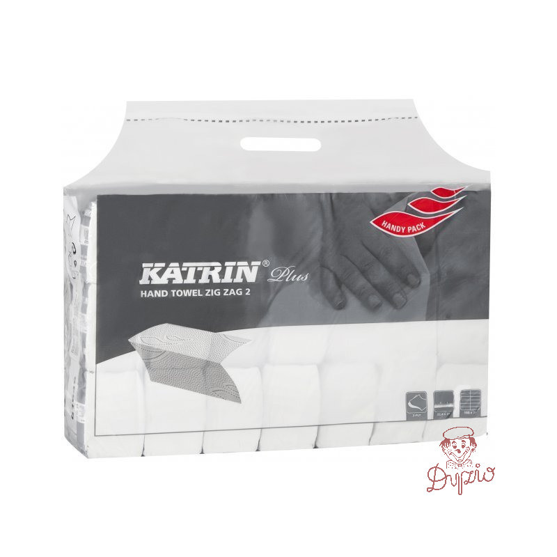 Ręcznik ZZ V-FOLD KATRIN biały 100%celuloza 2w. 150list/20op 232mm 230mm 65968/431463