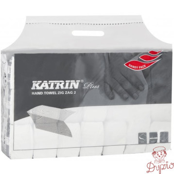Ręcznik ZZ V-FOLD KATRIN biały 100%celuloza 2w. 150list/20op 232mm 230mm 65968/431463