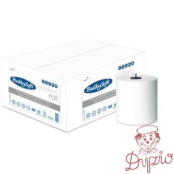 Ręcznik AUTOCUT w roli biały (6 rolek) 150m 2w celuloza 21x19cm BulkySoft 98920