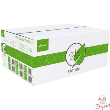 Ręcznik biały ZZ V-FOLD ELLIS Ecoline 21x22cm makulatura 2 warstwy 3000 listków 2899