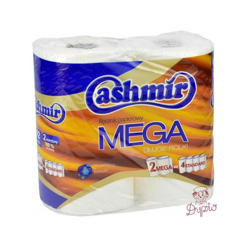 Ręcznik kuchenny CASHMIR MEGA (2 rolki) 2 warstwy 100% celuloza 225301