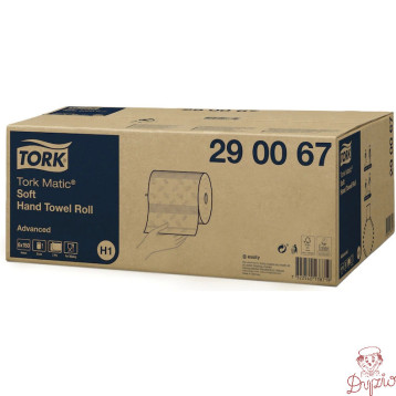 Ręcznik w roli biały miękki 2w (6 sztuk) 21x25cm TORK MATIC H1 290067/120067 celuloza