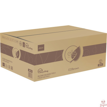 Ręcznik składany typu V-V brązowy 3000składek 2w 24x21cm makulatura Ecobrown ELLIS ECOLINE 2813
