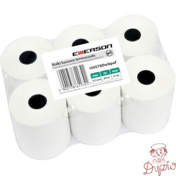 Rolki termiczne 57mmx80m (6szt) EMERSON rt05780wkbpaf