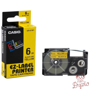Taśma do D XR 6YW1 żółta CASIO