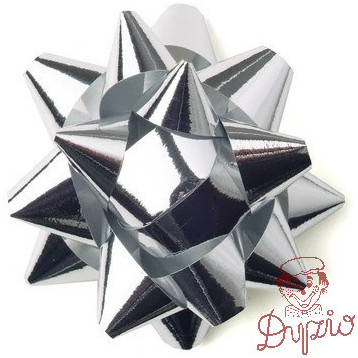 Rozetka 2 5cm srebrna (12) ALIGA ROZ-50-SR