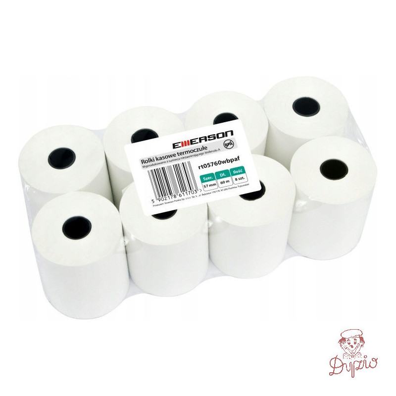 Rolki termiczne 57mmx60m (8szt) EMERSON rt05760wkbpaf BPA free